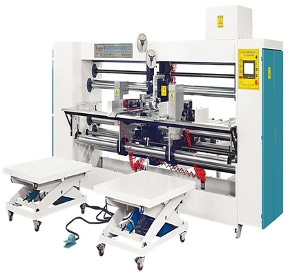 Máy khâu hai đầu bán tự động 7180mm 11kw cho carton lồi